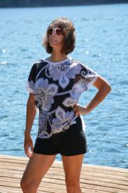 Sheer T shirts and tops for women