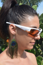 peacock earrings