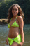 Sheer Top with Neon Yellow Sarong