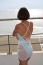 crisscross baby blue rio bottom back with Sheer Sarong