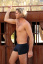 Low Cut Mens Swim Shorts in Dark Navy side view