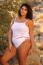 In sizes 2-22 shown with Side Cross bikini bottom