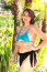 Underboob bikini shown with Sheer Mesh Black Sarong