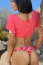 Sunset TieTee with Desert Flower Thong bikini bottom
