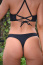 Solid Cannes Thong Black Bottom