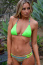 Sheer Neon Lime Top Neon Stripe Bottom