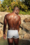 White-Grey mens back view