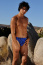 Mens Mesh Thong in Flame