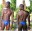 Mens Azur thong in Royal, the perfect match