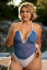 Plus size sheer swimsuit Sapphire