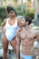 Shown with mens Low Rider thong in Beach Stripe