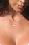 White/Gold Dipped Heart Necklace